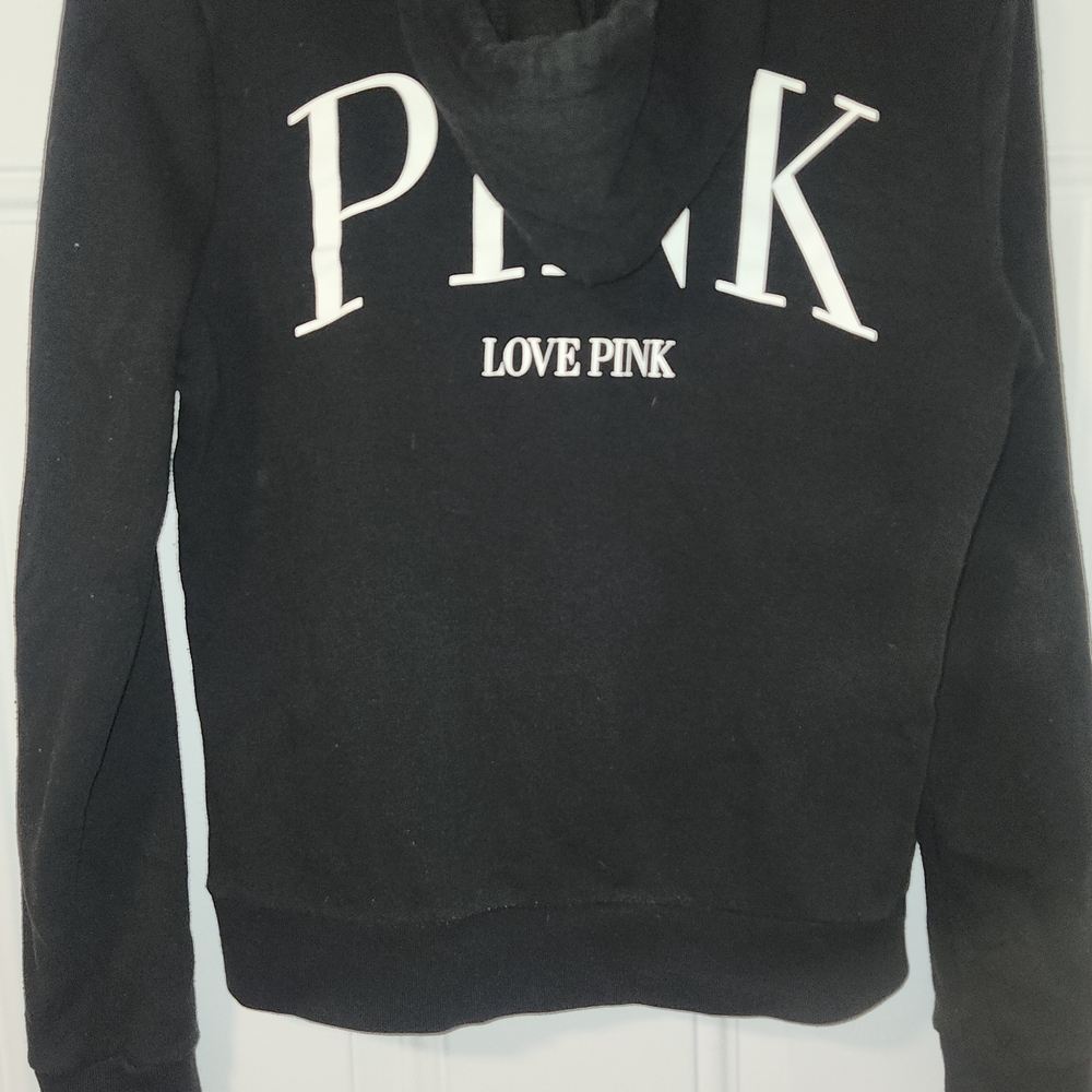 PINK Victoria's Secret Kids Hoodie in Black girl woman kit - Picture 2 of 3